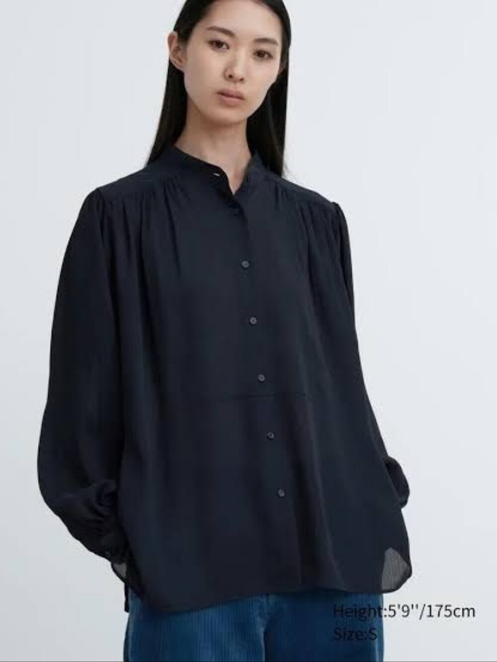 UNIQLO:C volume long sleeve blouse